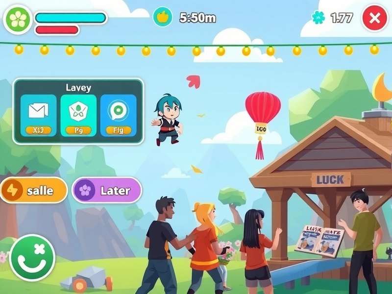 Luck Leap community event showing players interacting